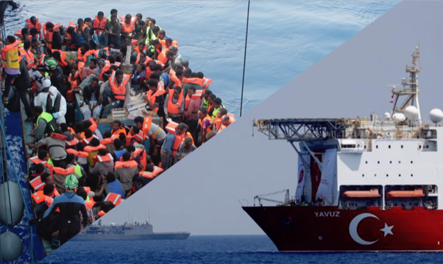Collage of mediterranean risk issues