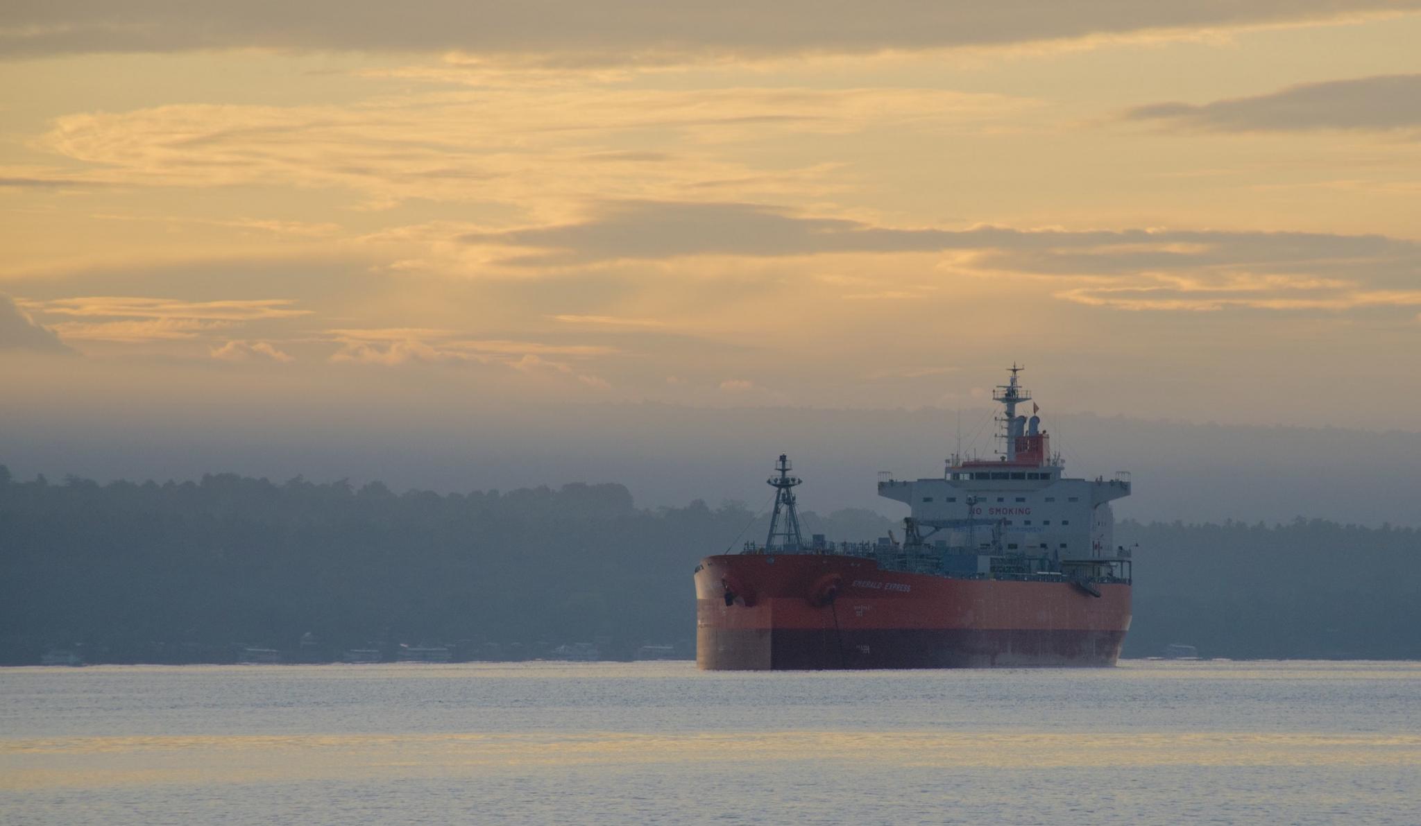 Tanker off the coast of West Africa