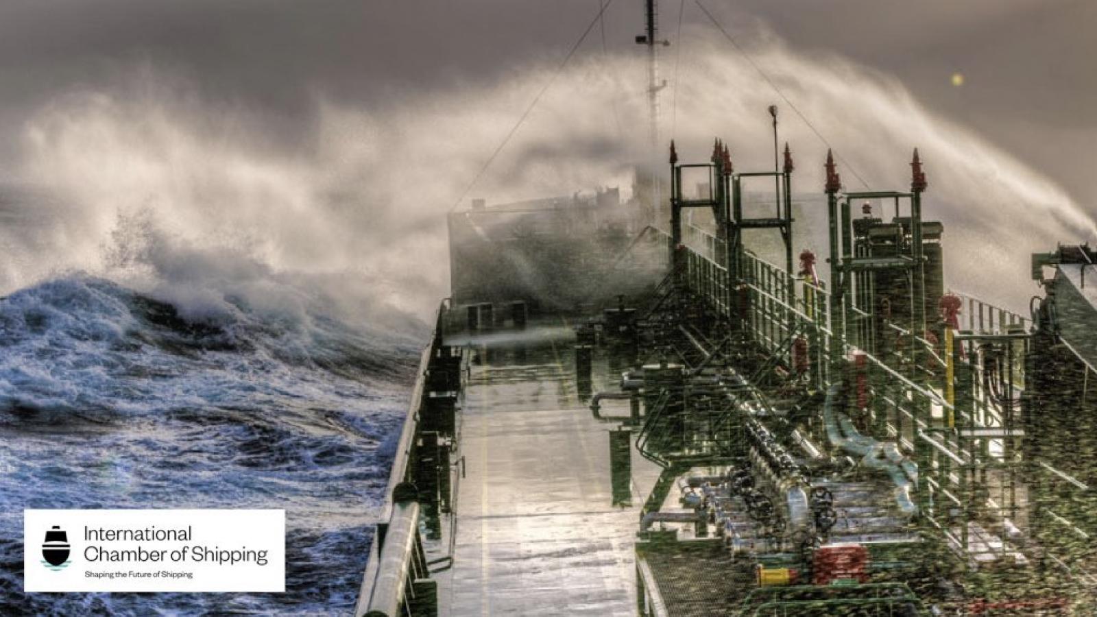 ICS logo vessel in high sea